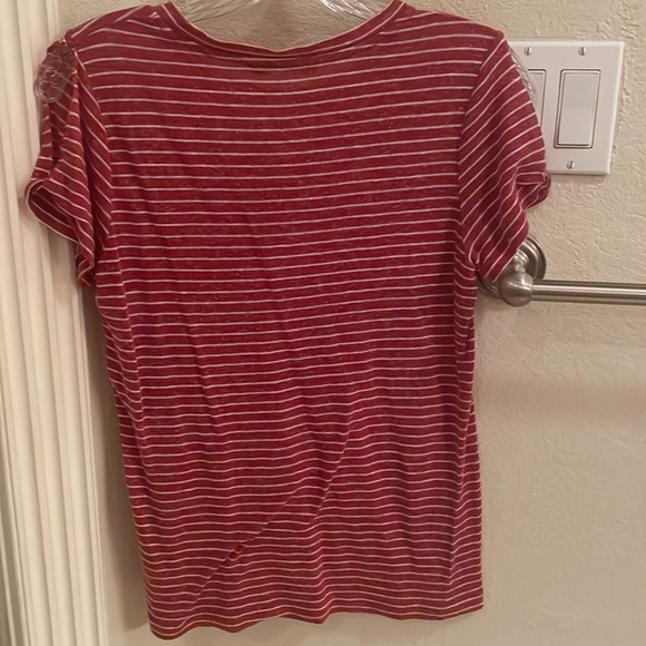 All Saints red with white stripes top, XS - Picture 2 of 2